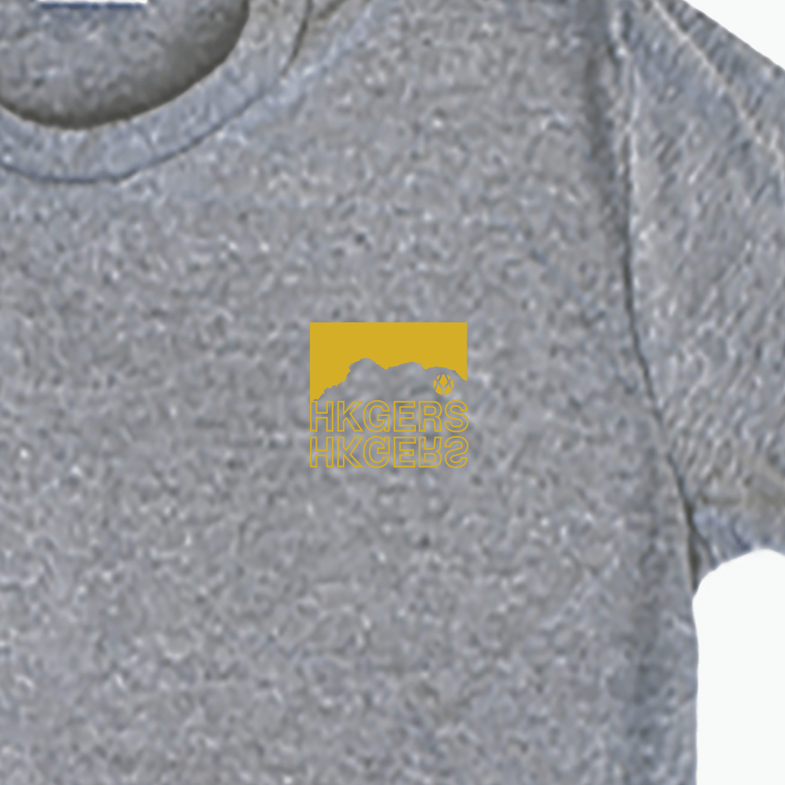 HKGERS T-Shirt (Gray) - A Yellow Object