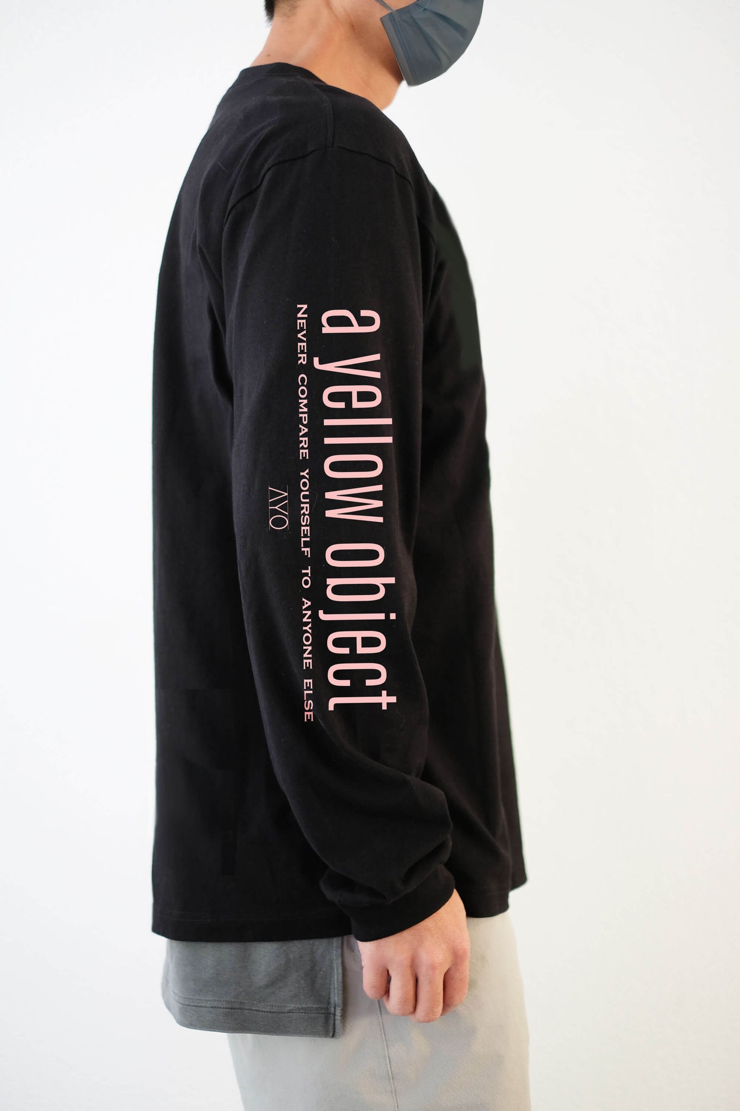 Daily Reminder Long Sleeve T-Shirt (Black) - a yellow object