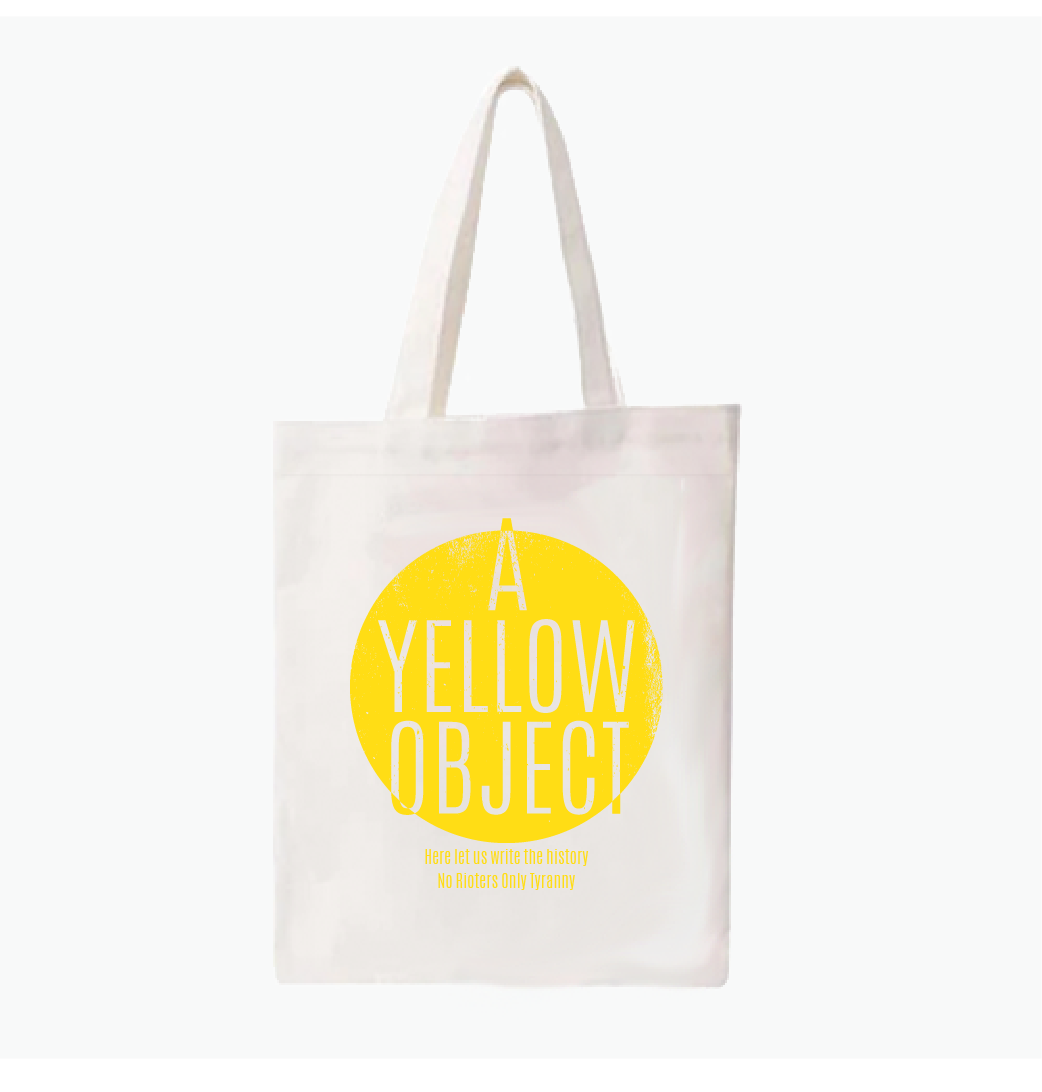 Off white tote online bag yellow