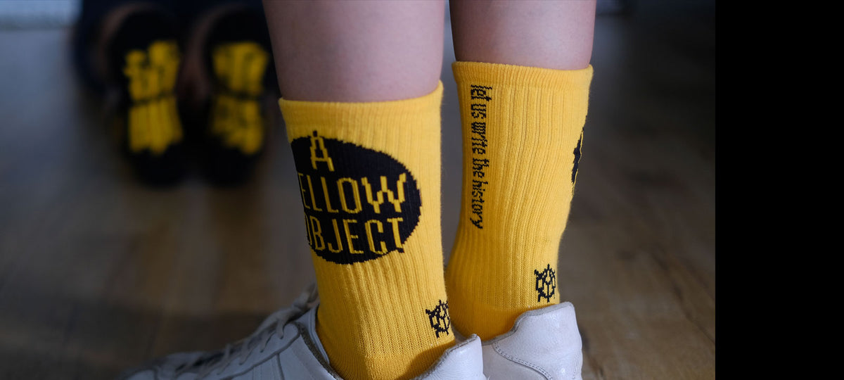 Socks Objects – a yellow object