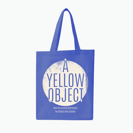 A Yellow Ball Tote Bag (Blue) - A Yellow Object