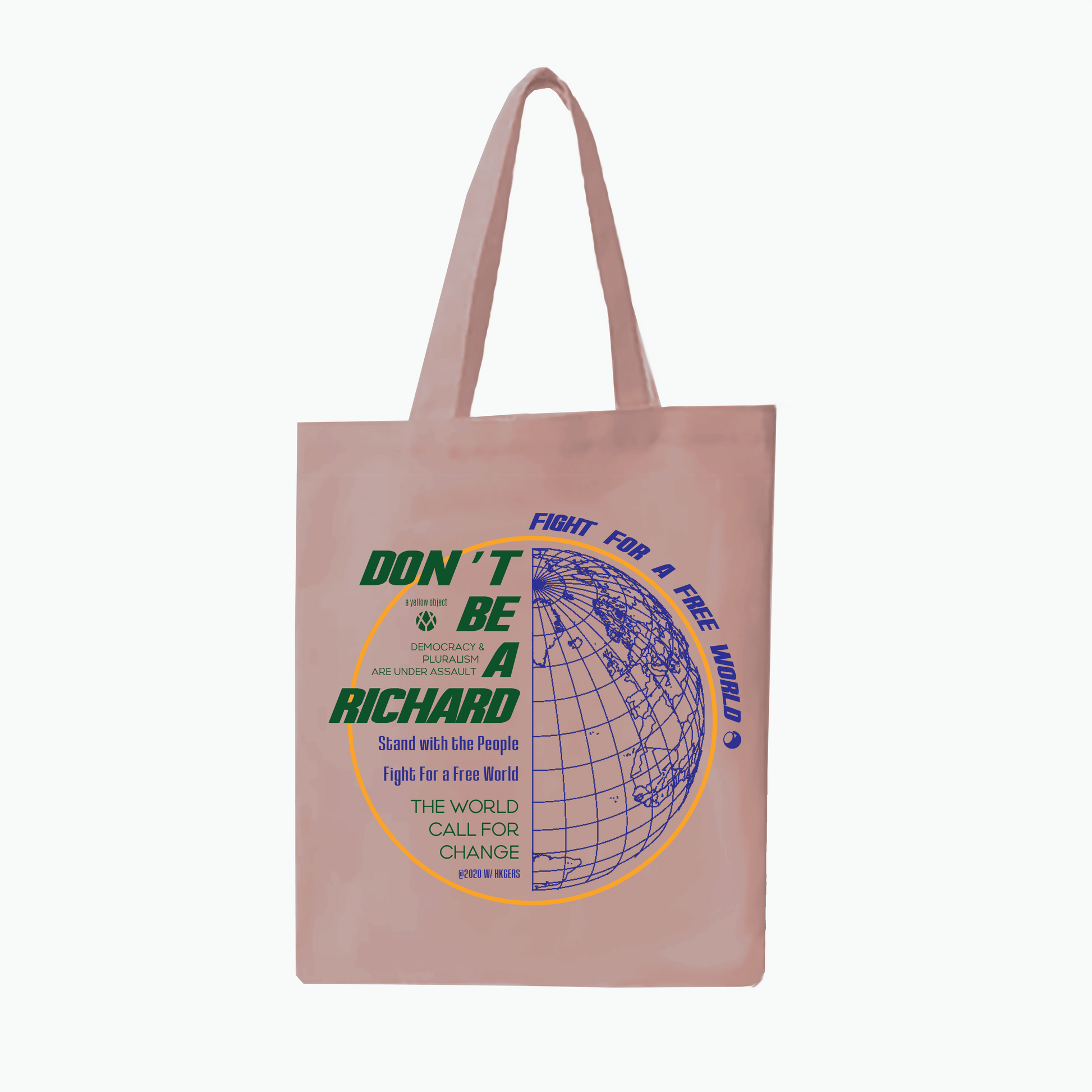 Dont Be Richard Tote Bag (Pink) - A Yellow Object