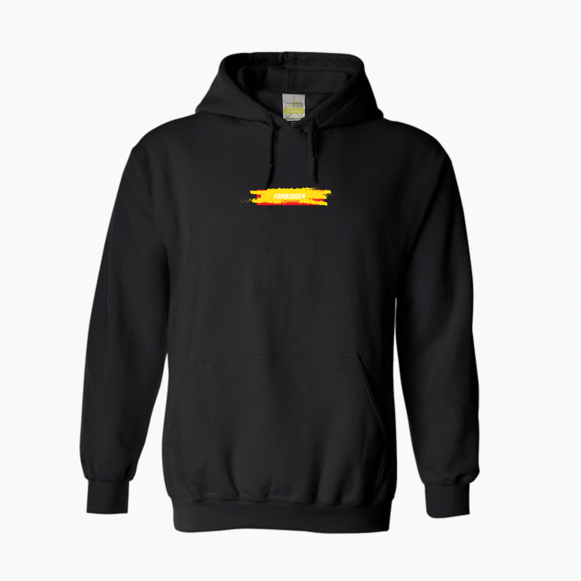 Forbidden Paint Hoodie (Black) - A Yellow Object