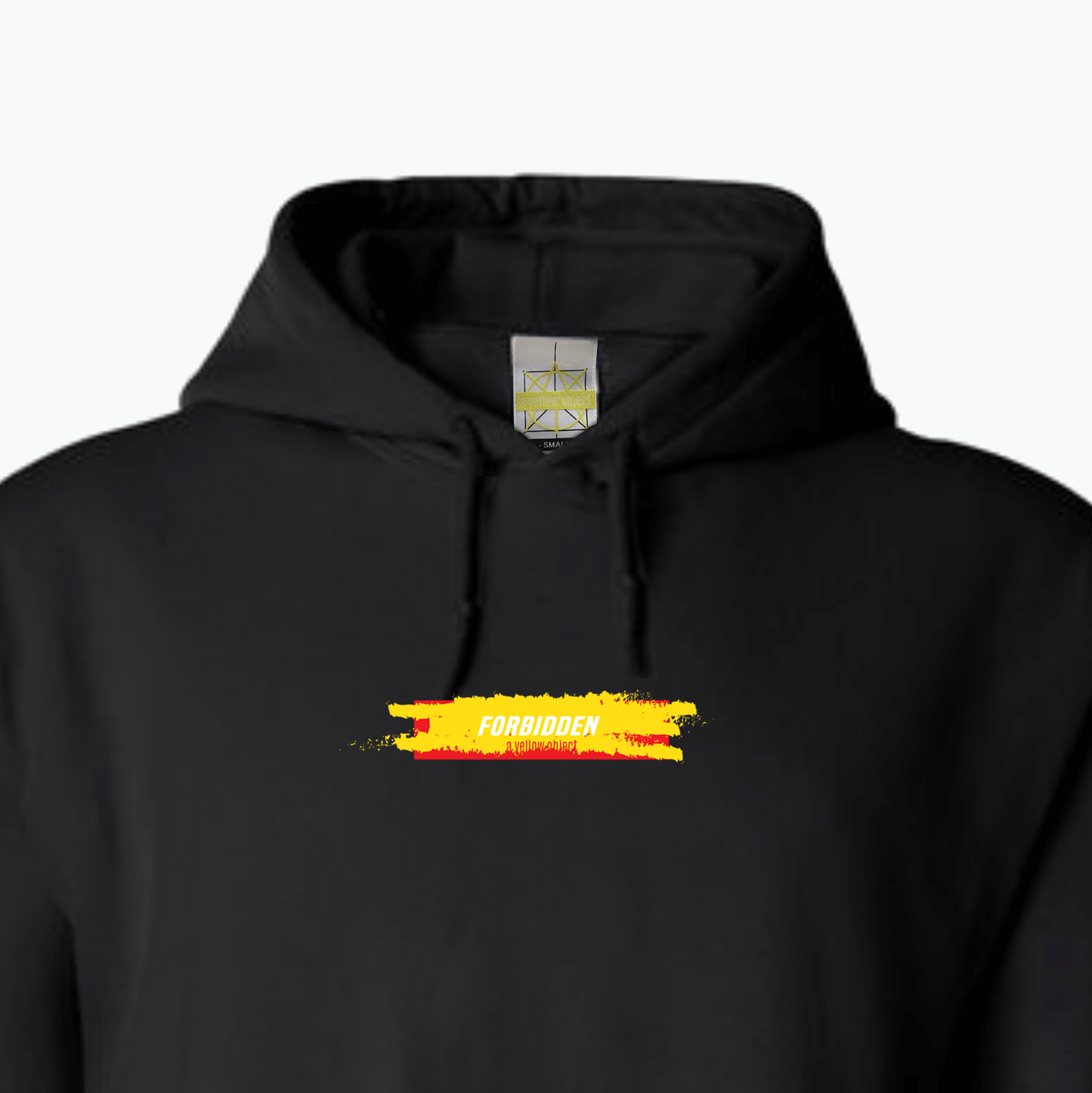 Forbidden Paint Hoodie (Black) - A Yellow Object