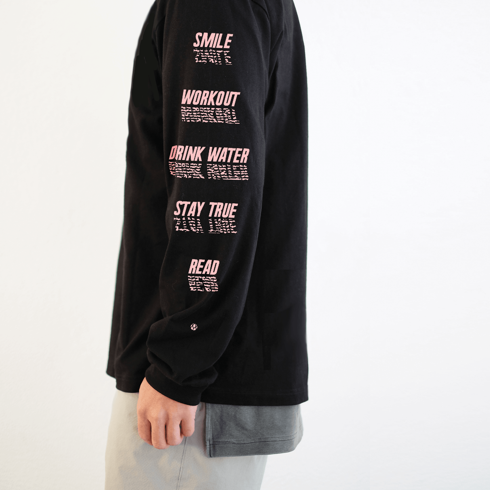 Daily Reminder Long Sleeve T-Shirt (Black)