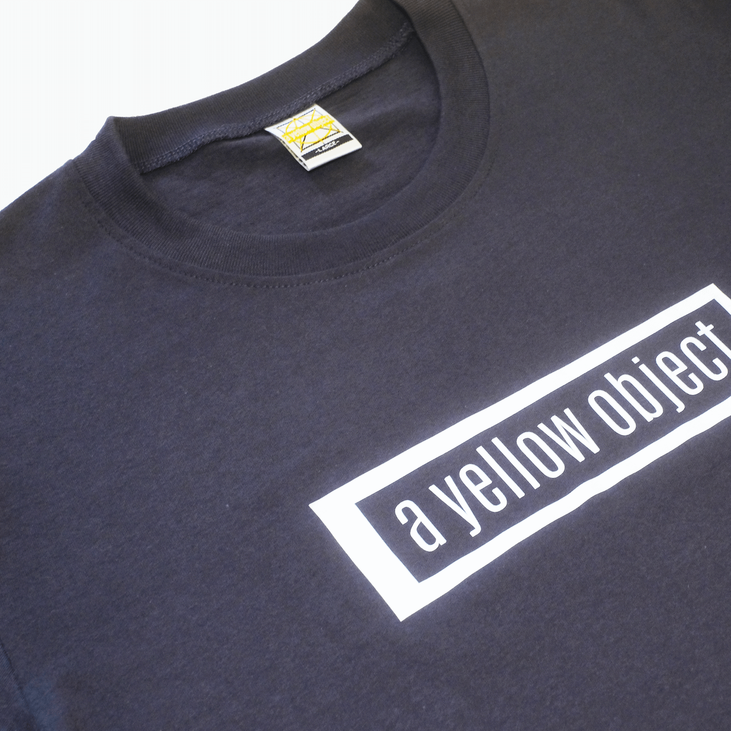 Superme Box Long Sleeve T-Shirt (Gray) - a yellow object