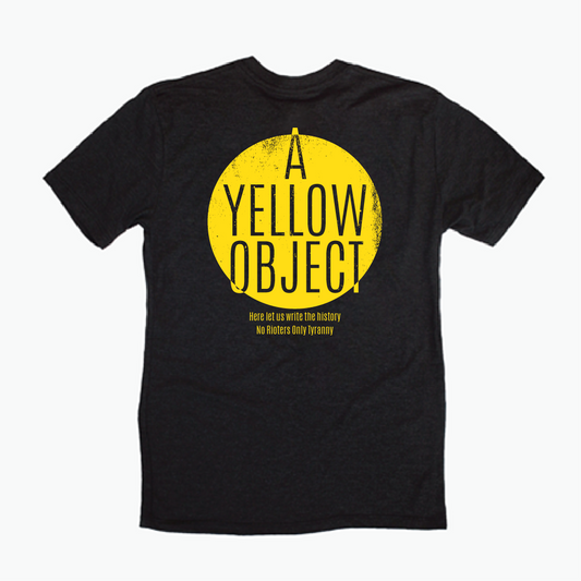 A Yellow Ball T-Shirt Back (Black) - A Yellow Object